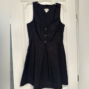 Maeve by Anthropologie Black Linen Dress